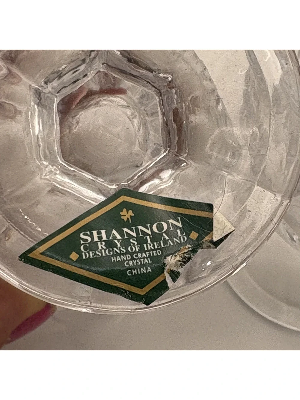 Shannon Designs of Ireland Crystal Candlestick Holders Pair